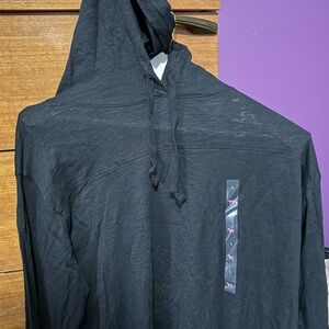 VS Plain Black Lightweight Hoodie with Drawstring BNWT